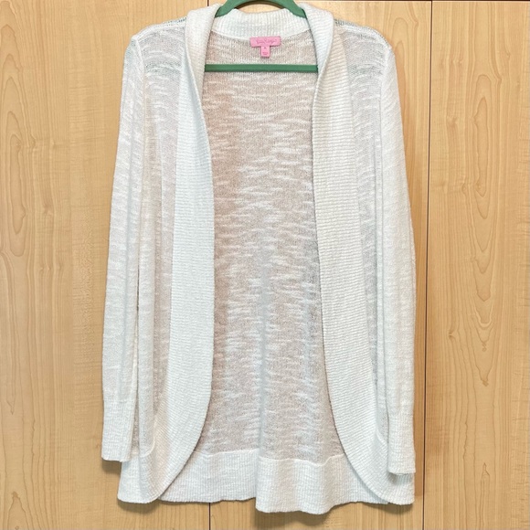 Lilly Pulitzer Sweaters - Lilly Pulitzer Amalie Cardigan Sweater Size XL White